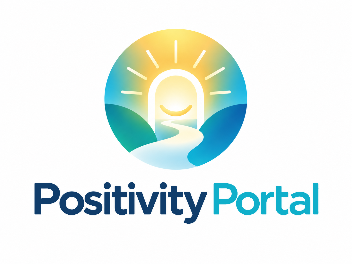 Positivity Portal — a bright path through an open, smiling doorway